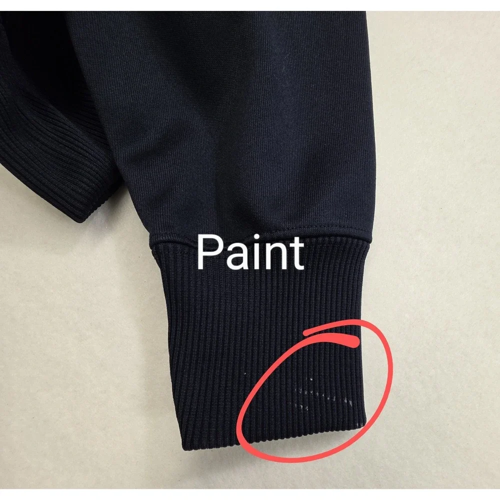 Nike Jacket Mens‎ M Blue White Track Pockets Full Zip Long Sleeve Mid Weight